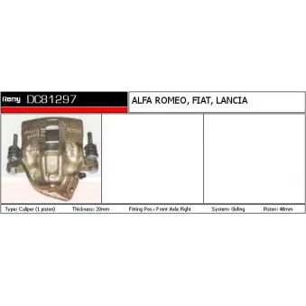 REMY DC81297 - Étrier de frein