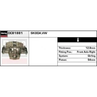 REMY DC81881 - Étrier de frein