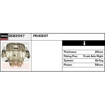 REMY DC82047 - Étrier de frein