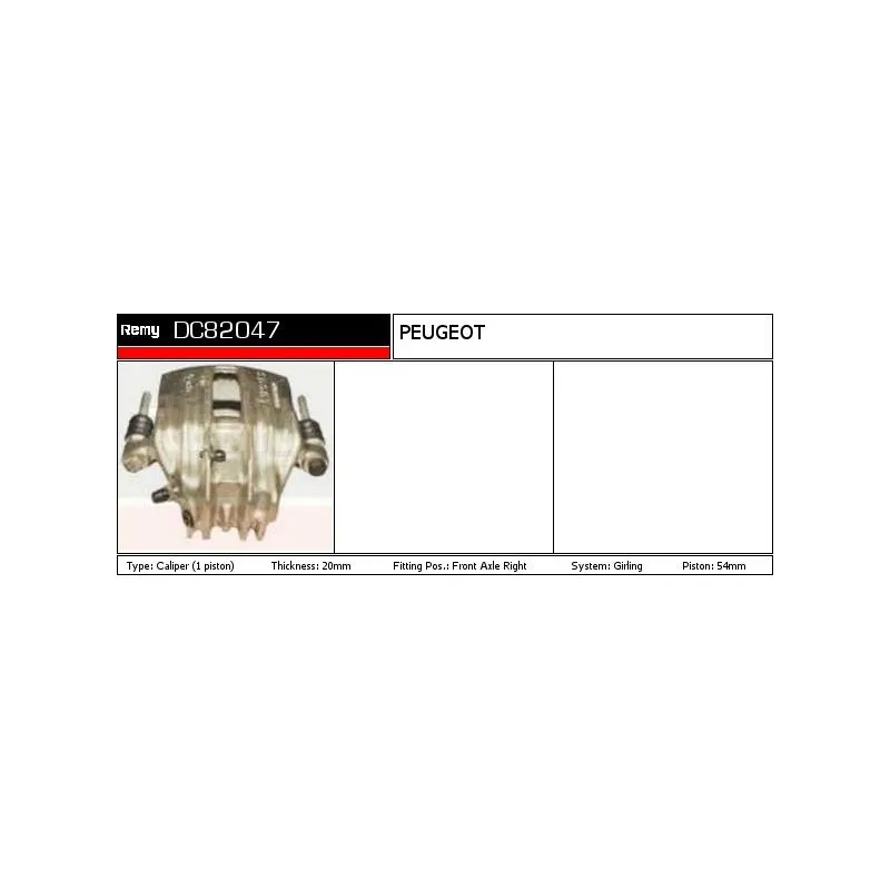 Étrier de frein REMY DC82047 - Visuel 1