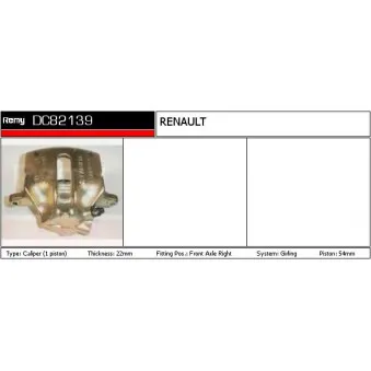 Étrier de frein REMY OEM 6025370396