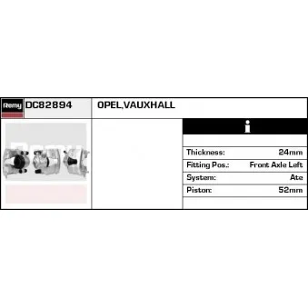 Étrier de frein REMY OEM 93184517
