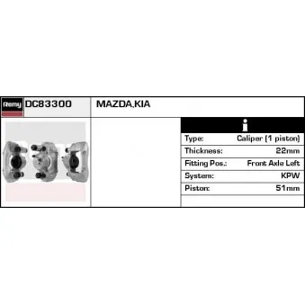 Étrier de frein REMY OEM 0K30C49990
