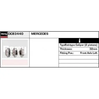 Étrier de frein REMY OEM 1634211598