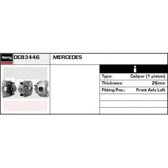 Étrier de frein REMY OEM 1634200083