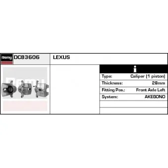 Étrier de frein REMY OEM 4775048140