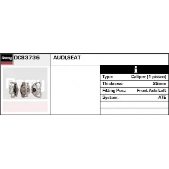 Étrier de frein REMY OEM 4F0615123