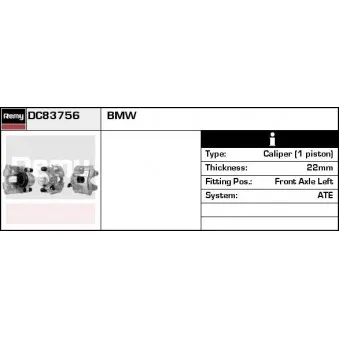 Étrier de frein REMY OEM 34116766681