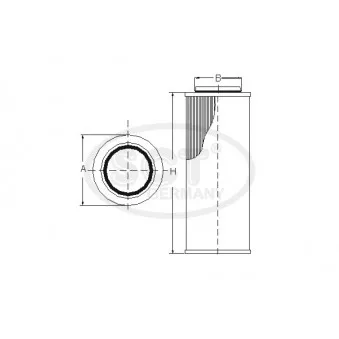 Filtre hydraulique, correcteur d'assiette SCT GERMANY OEM 8901769