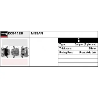 Étrier de frein REMY OEM 41011EB30A