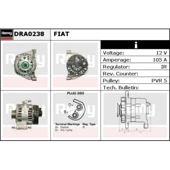 REMY DRA0238 - Alternateur