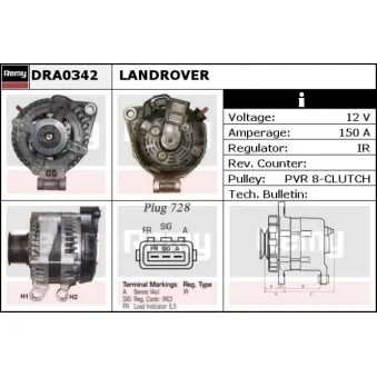REMY DRA0342 - Alternateur