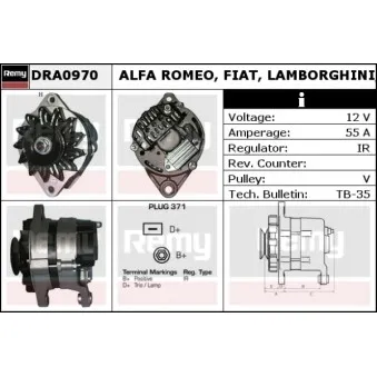 REMY DRA0970 - Alternateur