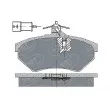 SCT GERMANY SP 111 PR - Jeu de 4 plaquettes de frein avant