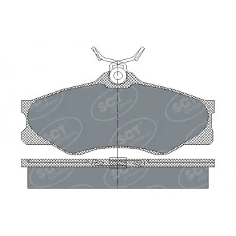SCT GERMANY SP 140 PR - Jeu de 4 plaquettes de frein avant