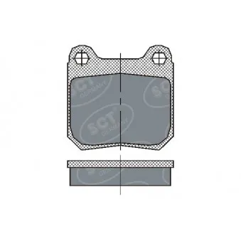 Jeu de 4 plaquettes de frein arrière SCT GERMANY OEM 90421528
