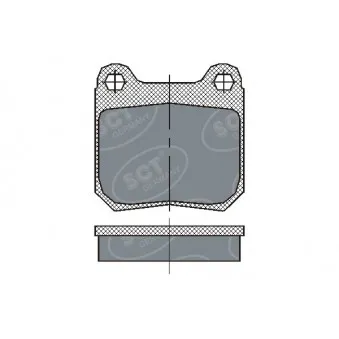 SCT GERMANY SP 162 PR - Jeu de 4 plaquettes de frein arrière