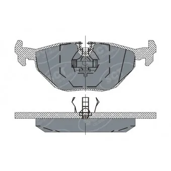Jeu de 4 plaquettes de frein arrière SCT GERMANY SP 170 PR