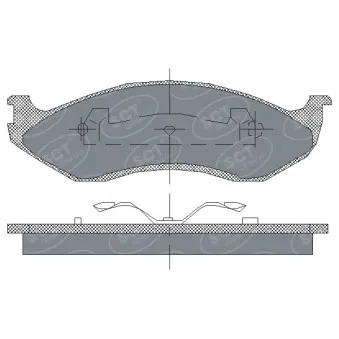Jeu de 4 plaquettes de frein avant SCT GERMANY OEM 8305252531
