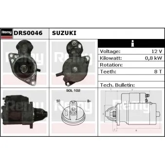 Démarreur REMY OEM 3110077a00