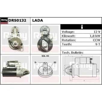 REMY DRS0132 - Démarreur