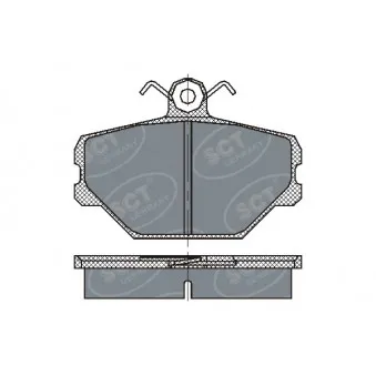 Jeu de 4 plaquettes de frein avant SCT GERMANY OEM 5888781
