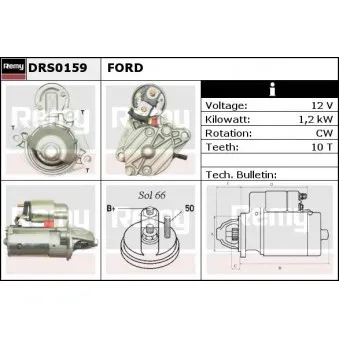 REMY DRS0159 - Démarreur