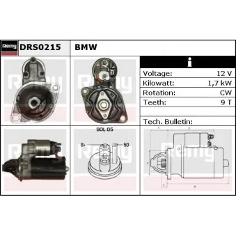 Démarreur REMY OEM 12417550975