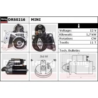 Démarreur REMY OEM 12417803514