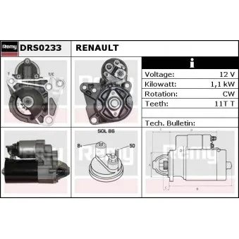 REMY DRS0233 - Démarreur