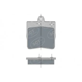 Jeu de 4 plaquettes de frein arrière SCT GERMANY OEM 0034202720