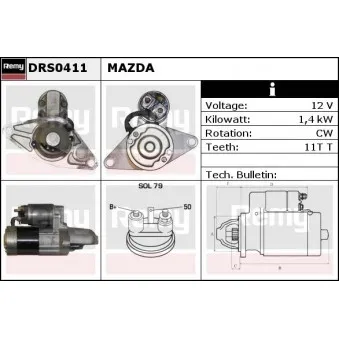 Démarreur REMY OEM N3H118400