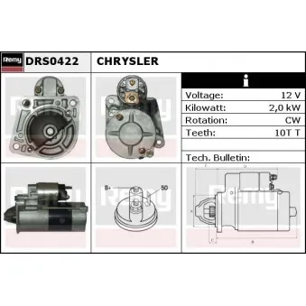 Démarreur REMY OEM 04727313AC
