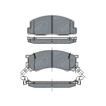 Jeu de 4 plaquettes de frein avant SCT GERMANY OEM 0449128350