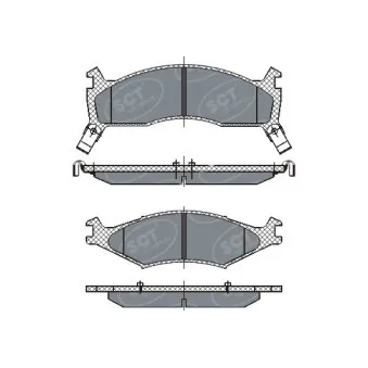 SCT GERMANY SP 267 PR - Jeu de 4 plaquettes de frein avant
