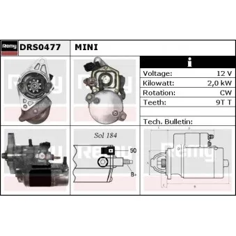 Démarreur REMY OEM 12417791335