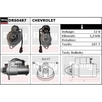 Démarreur REMY OEM 96843581