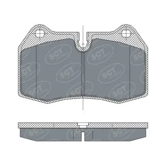 Jeu de 4 plaquettes de frein avant SCT GERMANY OEM 34111162210