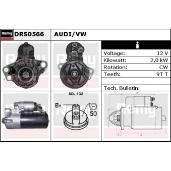 Démarreur REMY OEM 059911023S