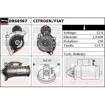 Démarreur REMY OEM 5802EA