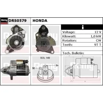 Démarreur REMY OEM 31200PLCT51