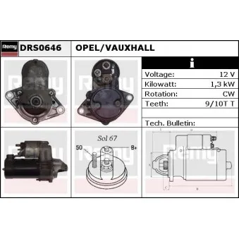 REMY DRS0646 - Démarreur
