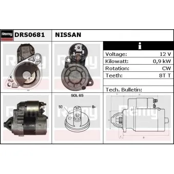 Démarreur REMY OEM 23300AX00C