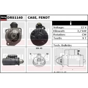REMY DRS1140 - Démarreur