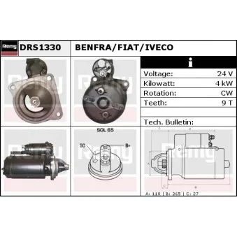 Démarreur REMY OEM 4755111