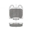 SCT GERMANY SP 345 PR - Jeu de 4 plaquettes de frein arrière