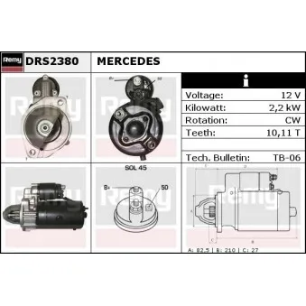 Démarreur REMY OEM 6611513401