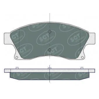 Jeu de 4 plaquettes de frein avant SCT GERMANY OEM 13301207