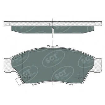 Jeu de 4 plaquettes de frein avant SCT GERMANY OEM 5581054G50
