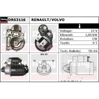 Démarreur REMY OEM 310491